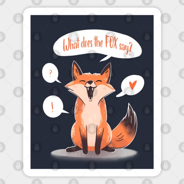 What does the FOX say Magnet by kozinoart